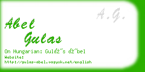 abel gulas business card